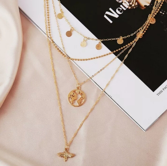 2021 Boho Multi-Layer Choker Clavicle Necklaces - Picture 4 of 7